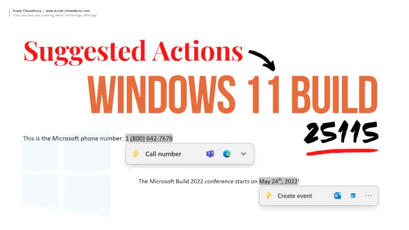 Microsoft adds 'Suggested Actions' feature to Windows 11