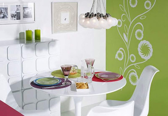 Modern, Green, Kitchen, Decorating, Ideas