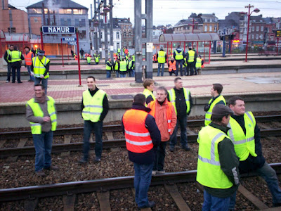 Belgian rail strike: art or vandalism?