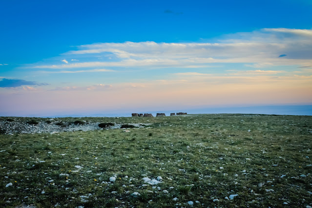 Circle of rocks at Medicine Wheel