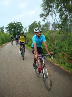 IISc Bikers Network riding past Dodda Byalkere to Rajankunte along Avalahalli State forest