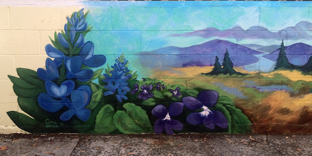 portland mural, mount hood, portland muralist, portland muralist, roses mural, texas mural, portland artist