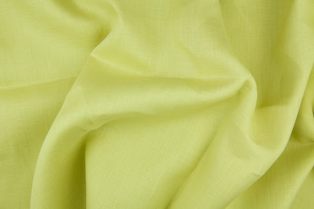 Lime Handkerchief Linen Fabric