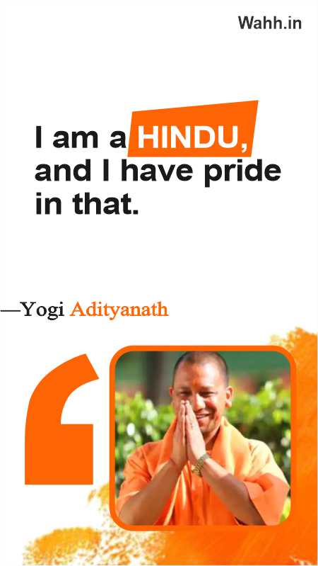 Yogi Adityanath English Captions for instagram