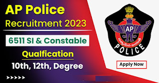 6511 Posts - State Level Police Recruitment Board - APSLPRB Recruitment 2023(SI & Constable) - Last Date 18 January at Govt Exam Update