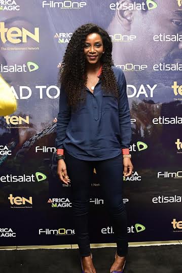 Genevieve Nnaji, Chigurl, RMD at media screening of 'Road To Yesterday'