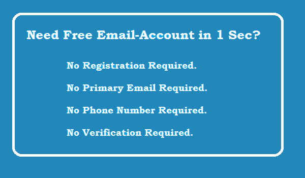 Free Testing Email Address Without verification