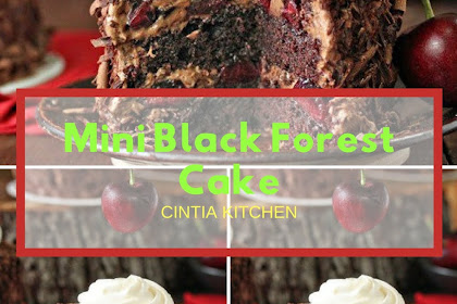 Mini Black Forest Cake #christmas #cake