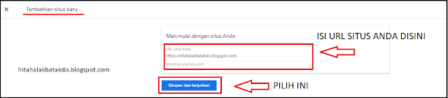 Tambahkan situs baru di akun google adsense