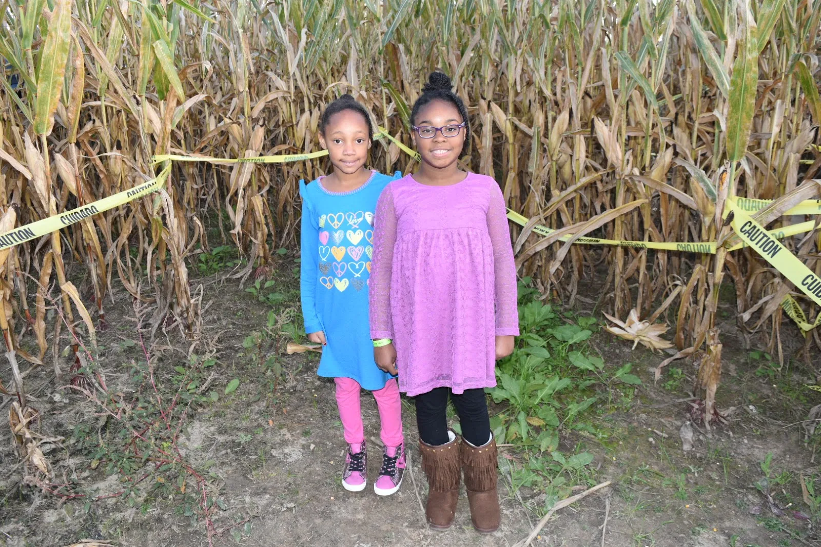 Running Around in a Corn Maze Sporting FabKids  via  www.productreviewmom.com