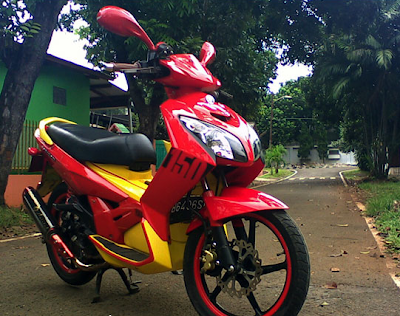 YAMAHA NOUVO Red Color Modification