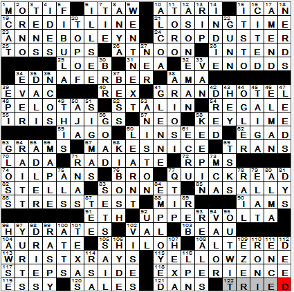 Times Crossword on Times Crossword Solution   Laxcrossword Com  La Times Crossword