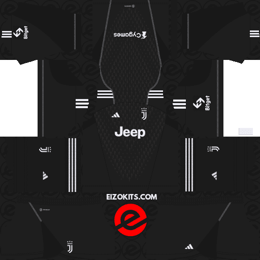 Juventus DLS Kits 2023-2024 Released Adidas - DLS19 Kits (Goalkeeper Home)