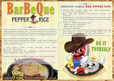Bisnis Franchise Bakso Kaget dan Pepper Lunch Barbeque Pepper Rice