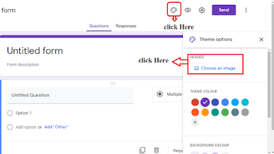 add google form header image