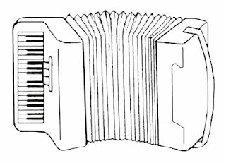 Instrumentos Musicais para colorir Harpa para colorir