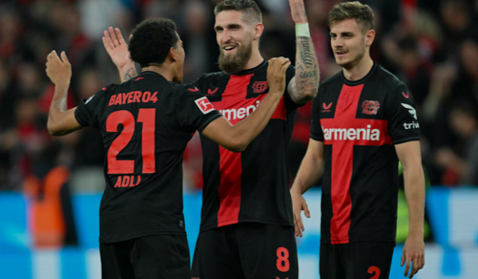  What is the unbeaten run of Bayer Leverkusen this season?