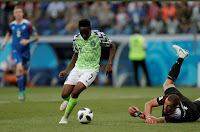 Super Eagles Forward, Ahmed Musa   had his first goal against Iceland as one   of the best scored in the group stage of   the 2018 FIFA World Cup nominated by   American Cable News Network Sports.