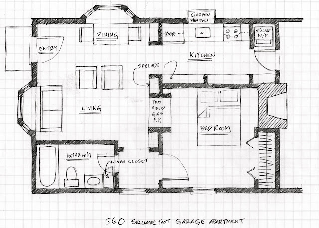 Garage with Apartment Floor Plans