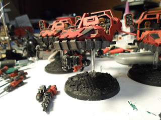 Blood Raven Land speeder equipped with a heavy flammer