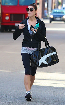 Ashley Greene out for a workout session in LA