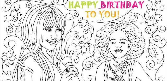 greatest hannah montana coloring pages