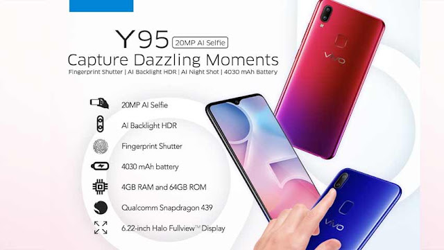 Vivo Y95 Specifications and Prices, Latest Vivo Smartphones