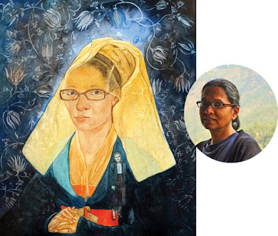 Pritam Bhatty and her work 'Grandma' HuesnShades