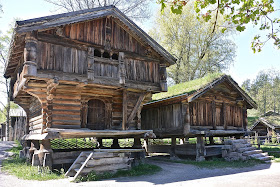 Oslo Norsk Folkmuseum : maison rurales presque-île de Bygdoy