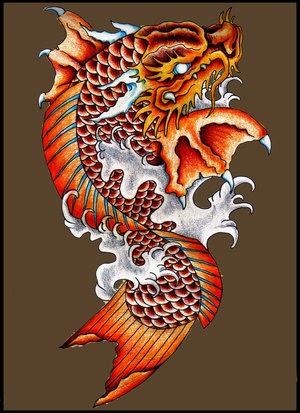Dragon koi tattoo | Koi Fish Tattoo