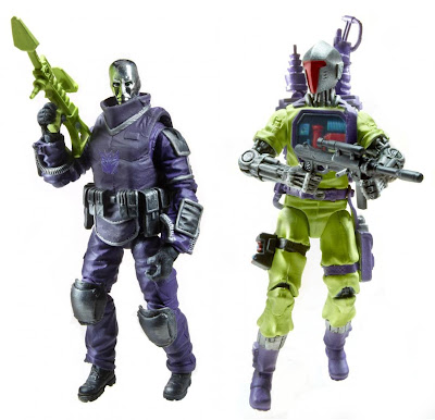 SDCC 2012 Exclusive Transfromers x G.I. Joe Shockwave H.I.S.S. Tank Set - Destro & B.A.T. Action Figures