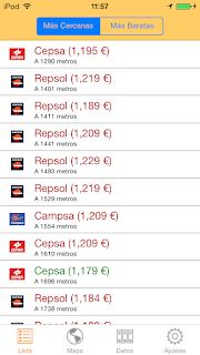 lista de estaciones