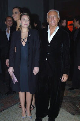 Berlusconi's daughter Barbara and Giorgio Armani