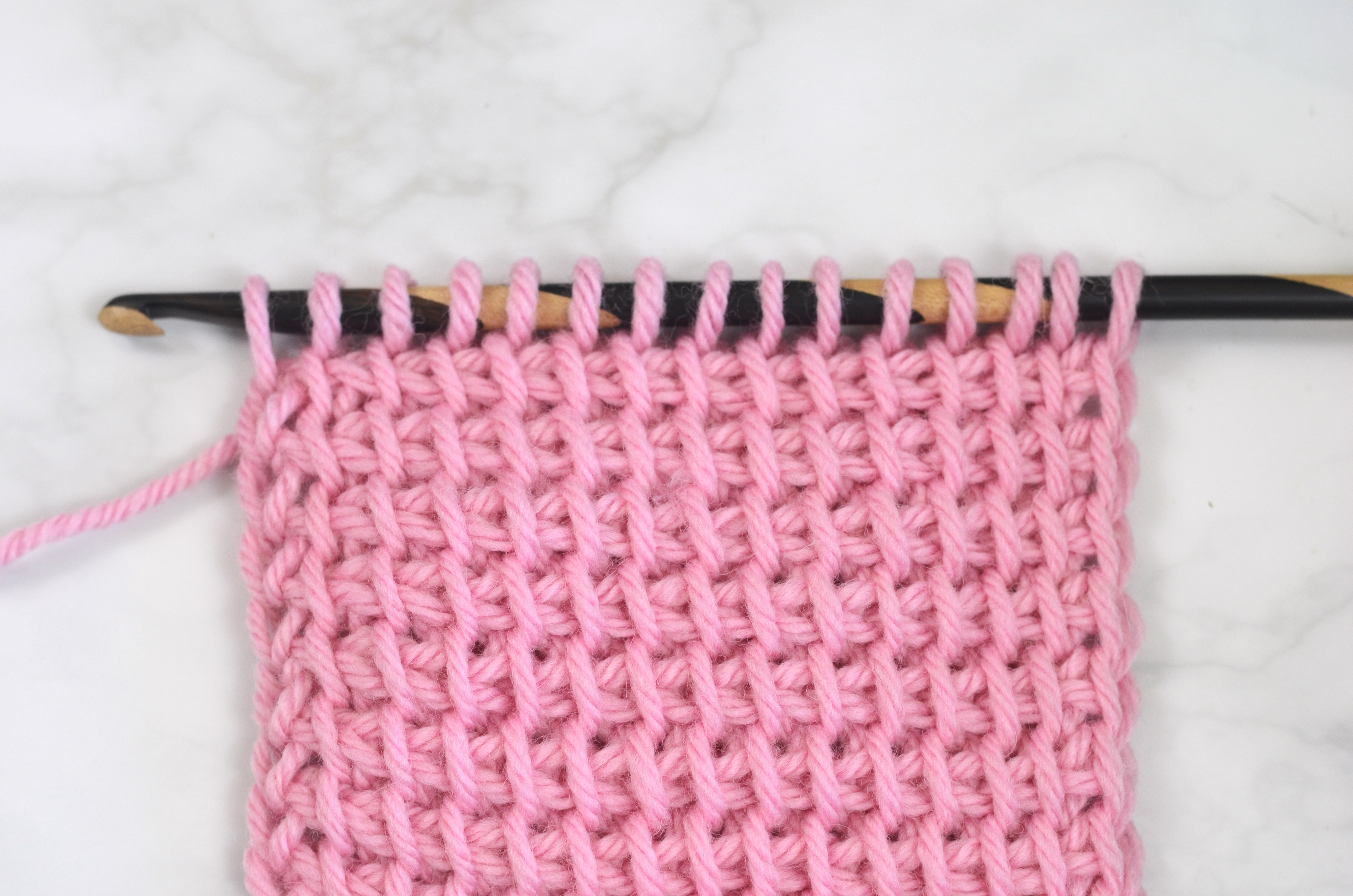 With Alex: How To Tunisian Crochet In 3 Minutes!