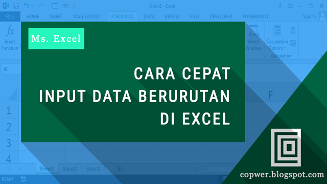 Membuat Deret Data Berurutan Secara Cepat Di Excel