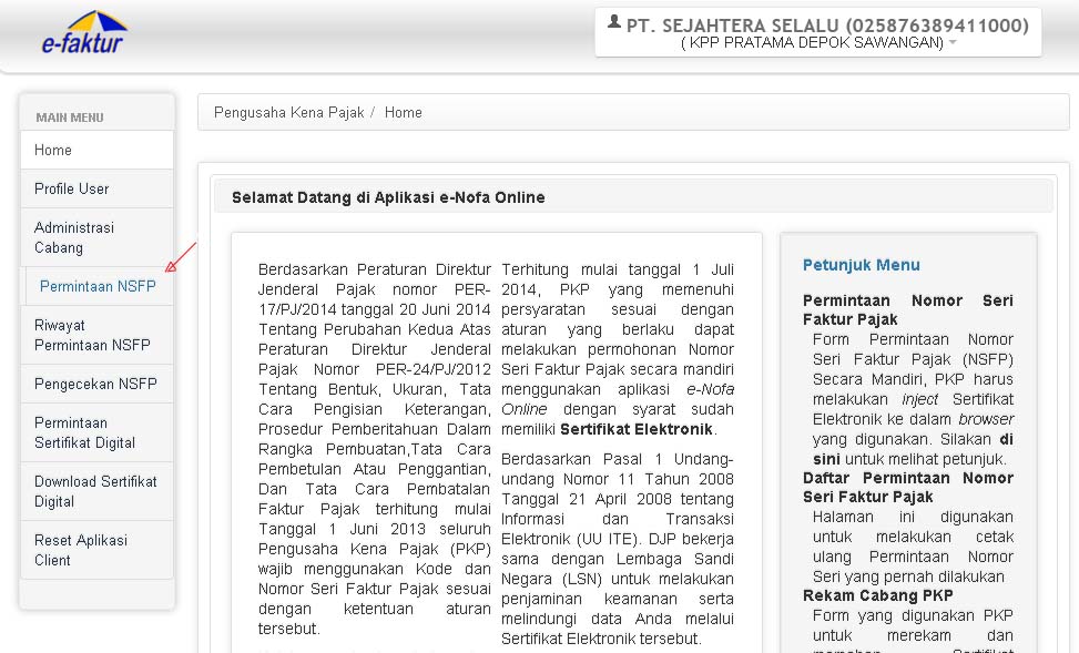 Nomor faktur pajak tidak terpakai sisa nomor faktur pajak 