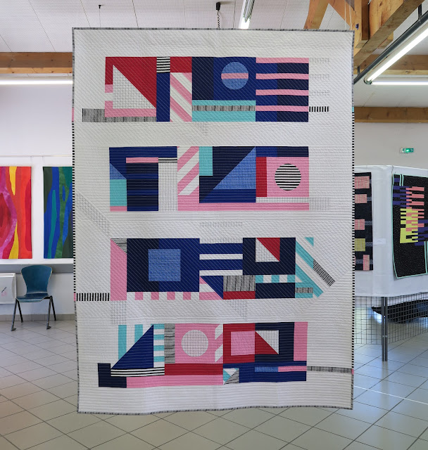 Luna Lovequilts - Exhibition at Aigu'illes en Luberon festival 2019 with ART-TEX