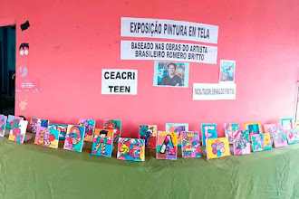 Centro de Apoio a Criança realizou exposição de pintura em telas feitas pelo o Grupo Ceacri Teen