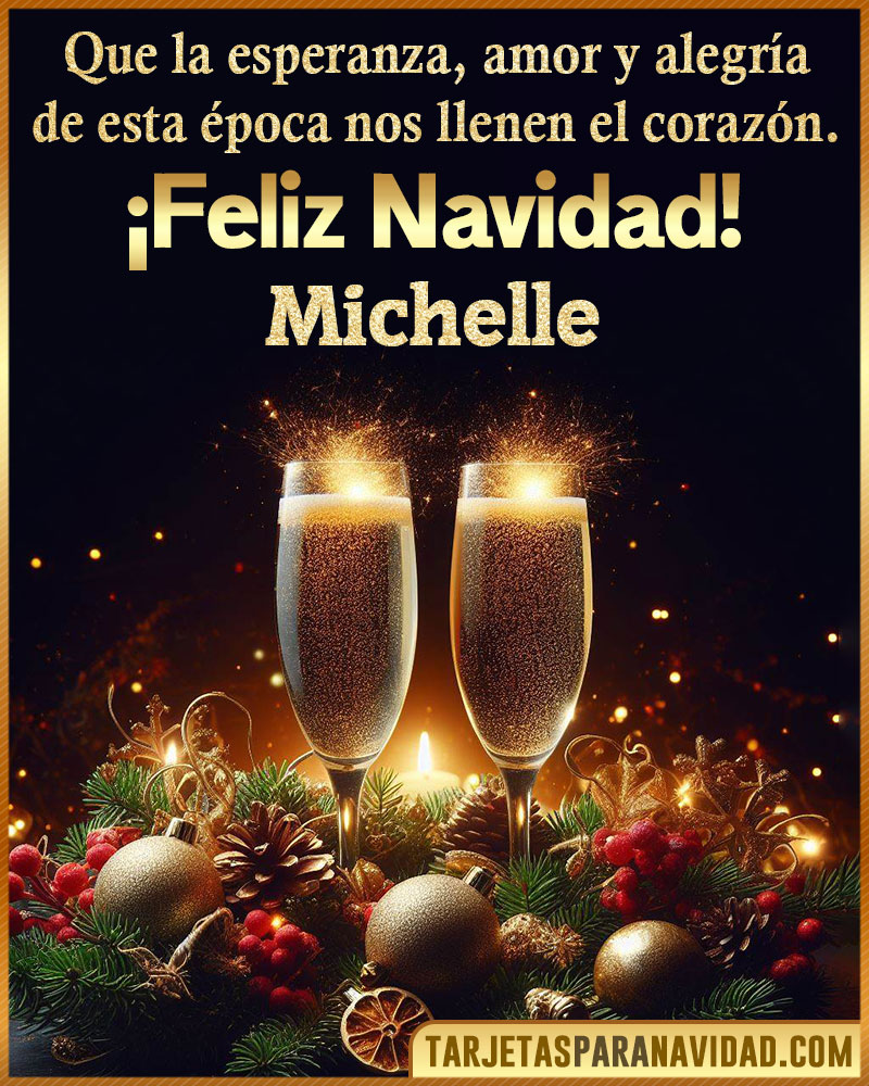 Tarjetitas de navidad para Michelle