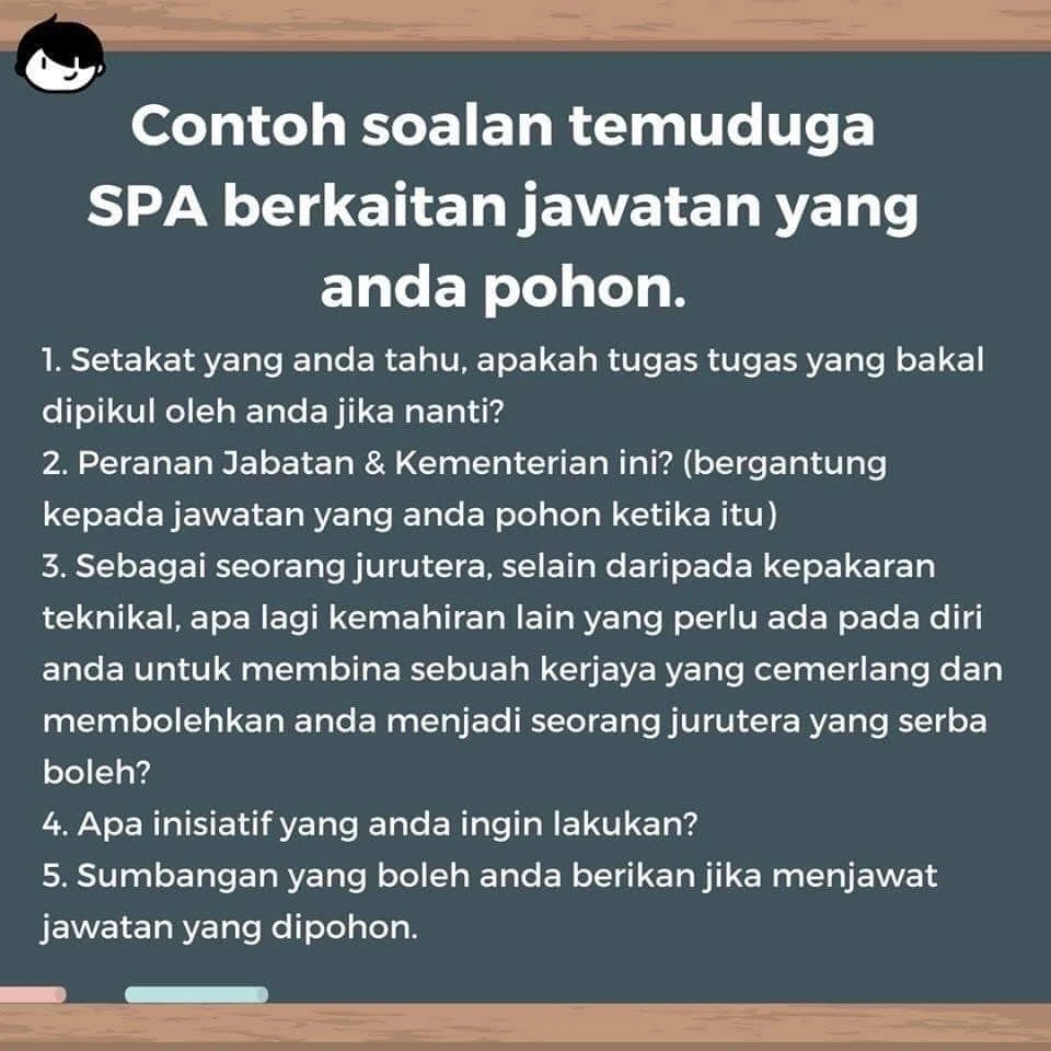 Soalan Temuduga SPA Berkaitan Perjawatan