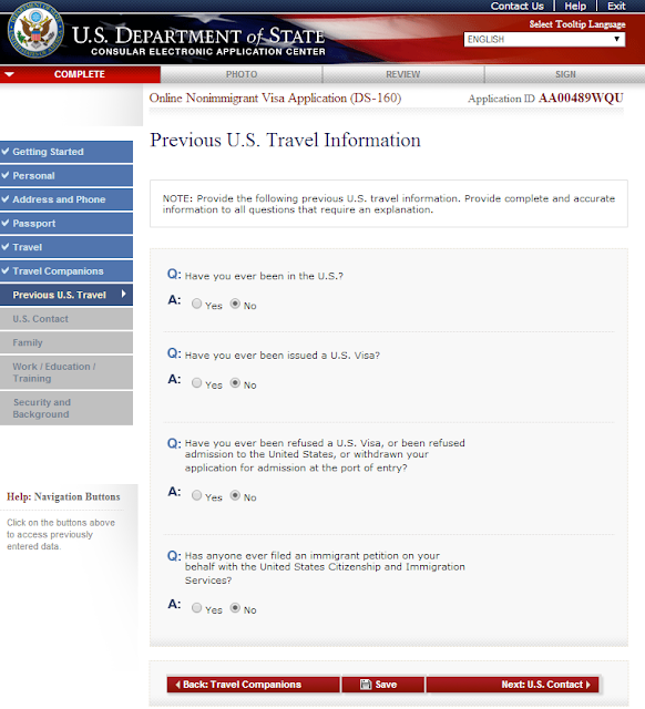 Hướng dẫn chi tiết điền form DS-160 form xin visa Mỹ