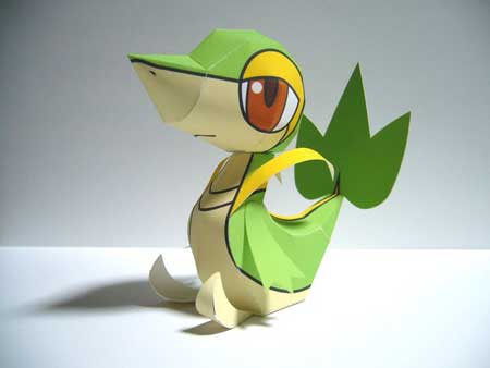 Pokemon Tsutarja Papercraft 2