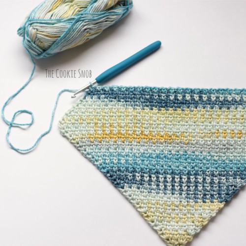 C2C Moss Stitch - Tutorial