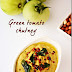 Green tomato chutney / Side dish for idli and dosai/ recipe with video