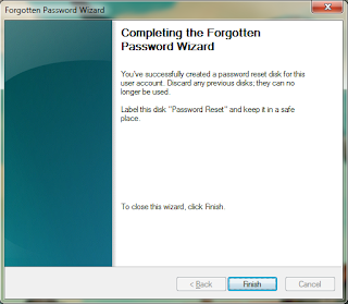 Membuat Password Reset Disk di Windows 7