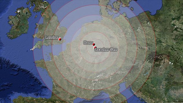 Super Volcán en Alemania estallar