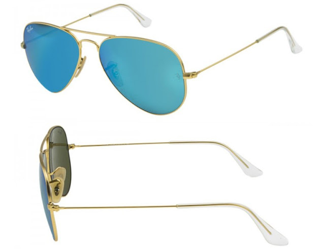 Ray-Ban Aviator Azul Espelhado 