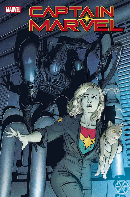 Captain Marvel #25 — Marvel vs. Alien Variant Cover by Jamie McKelvie