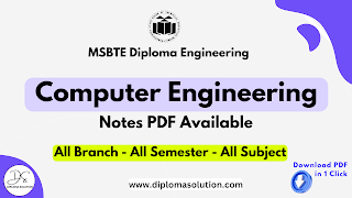 MSBTE Computer Engineering Notes PDF | Diploma CO Branch Notes PDF