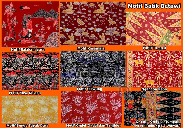 Batik Betawi Motif Nusa Kelapa - Contoh Motif Batik